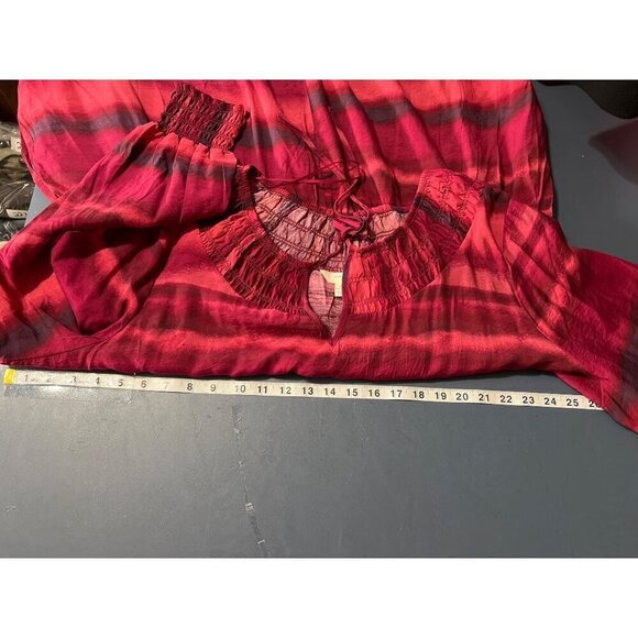 Terra & Sky  Dress  3X  Striped Casual Dress Elastic Waist Beachy Boho Vacation - Picture 6 of 9